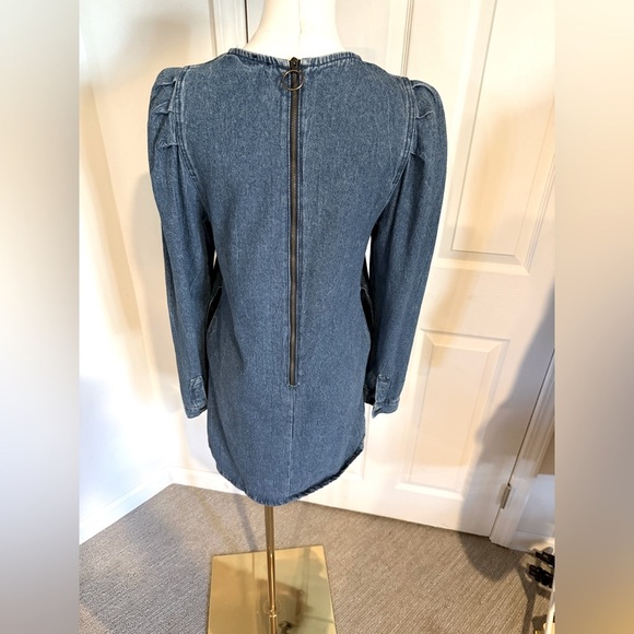 Free People Denim Mini Dress - NWOT, Size S - Picture 2 of 13